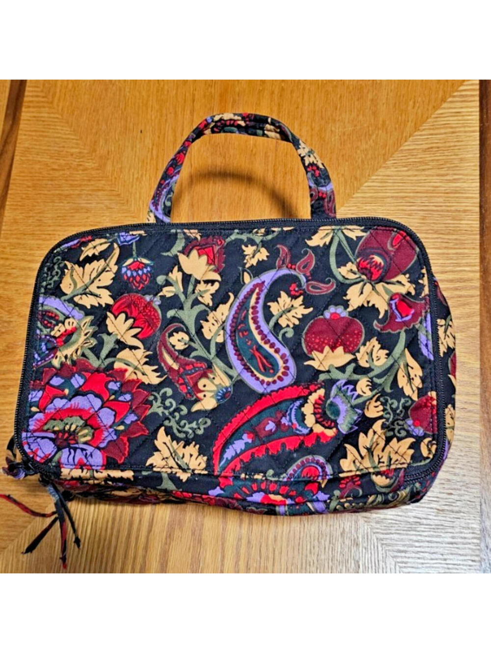 Vera Bradley Ultimate Travel Case Premium Cotton Midnight Garden Paisley